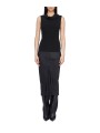 ROBE LONGUE BI MATIERE NOIRE SLICED DRESS RICK OWENS FEMME RP01F 6558 JSVKS 09 FASHION MODE DESIGNER CREATEUR STRASBOURG face
