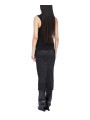 ROBE LONGUE BI MATIERE NOIRE SLICED DRESS RICK OWENS FEMME RP01F 6558 JSVKS 09 FASHION MODE DESIGNER CREATEUR STRASBOURG dos