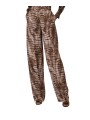 PANTALON VISCOSE PRINT CROCO CACAO PA 162 6354 644 ELISABETTA FRANCHI FEMME Fashion Mode Strasbourg face