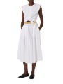 TSHIRT DEBARDEUR NOUE DEVANT BLANC GESSO MA 011 5403 270 Elisabetta Franchi femme fashion concept look