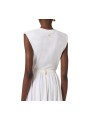 TSHIRT DEBARDEUR NOUE DEVANT BLANC GESSO MA 011 5403 270 Elisabetta Franchi femme fashion concept dos