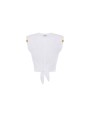TSHIRT DEBARDEUR NOUE DEVANT BLANC GESSO MA 011 5403 270 Elisabetta Franchi femme fashion concept solo