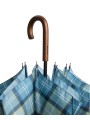 PARAPLUIE TARTAN BLEU LONG UAC0202 TN37 BARBOUR HOMME boutique Strasbourg poignet