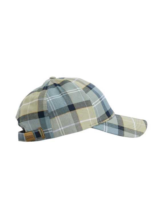 CASQUETTE TARTAN BLEU MHA0617 TN37 BARBOUR HOMME boutique Strasbourg profil