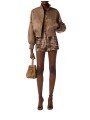 BOMBER COURT SATIN TAUPE ARGILLA GB 05D 8339 229 ELISABETTA FRANCHI Femme fashion concept store mode look
