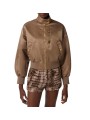 BOMBER COURT SATIN TAUPE ARGILLA GB 05D 8339 229 ELISABETTA FRANCHI Femme fashion concept store mode face