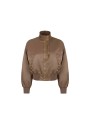BOMBER COURT SATIN TAUPE ARGILLA GB 05D 8339 229 ELISABETTA FRANCHI Femme fashion concept store mode solo