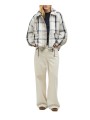 PARKA TARTAN BLANC BLEU CAPUCHE AMOVIBLE BALLINA LSP0324 NY51 BARBOUR FEMME boutique vue