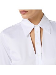 CHEMISE COTON AJOUR BOUTONNIERE BLANC CA 128 6192 100 ELISABETTA FRANCHI Femme fashion concept store mode détail