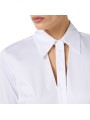 CHEMISE COTON AJOUR BOUTONNIERE BLANC CA 128 6192 100 ELISABETTA FRANCHI Femme fashion concept store mode détail