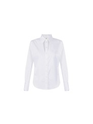 CHEMISE COTON AJOUR BOUTONNIERE BLANC CA 128 6192 100 ELISABETTA FRANCHI Femme fashion concept store mode solo