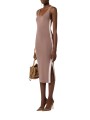 ROBE JERSEY TAUPE BOUTONS COTES BANDE BURRO AM 03S 101 727 Elisabetta Franchi femme boutique Strasbourg look