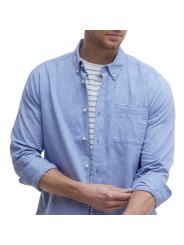 Chemise chambray bleu Barbour Homme MSH5090 BL33 Strasbourg Boutique look