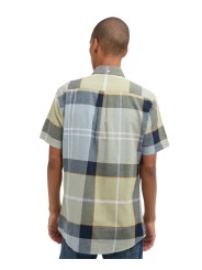 CHEMISETTE TARTAN BLEU JAUNE LIN COTON MSH5469 TN37 BARBOUR HOMME vêtement boutique Strasbourg dos