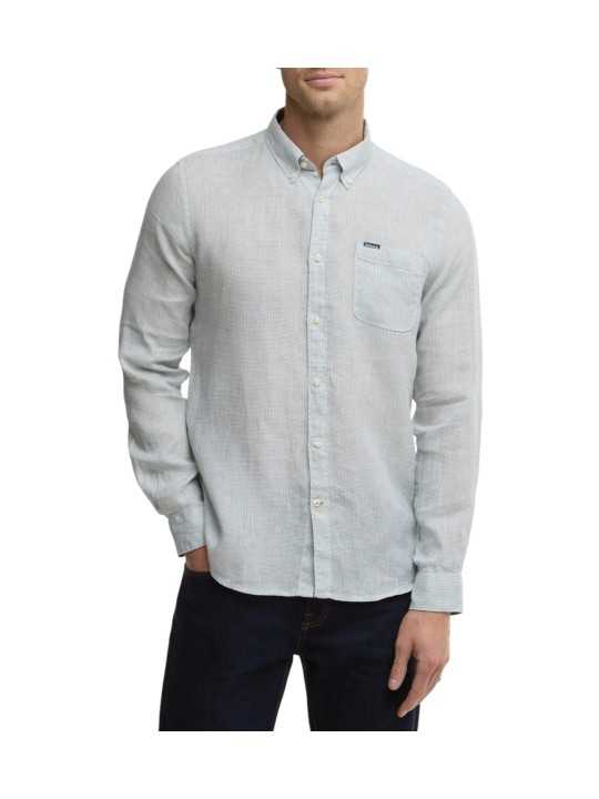 CHEMISE VICHY LIN VERT CLAIR TARTAN MSH5325 BU64 BARBOUR HOMME boutique Strasbourg vue