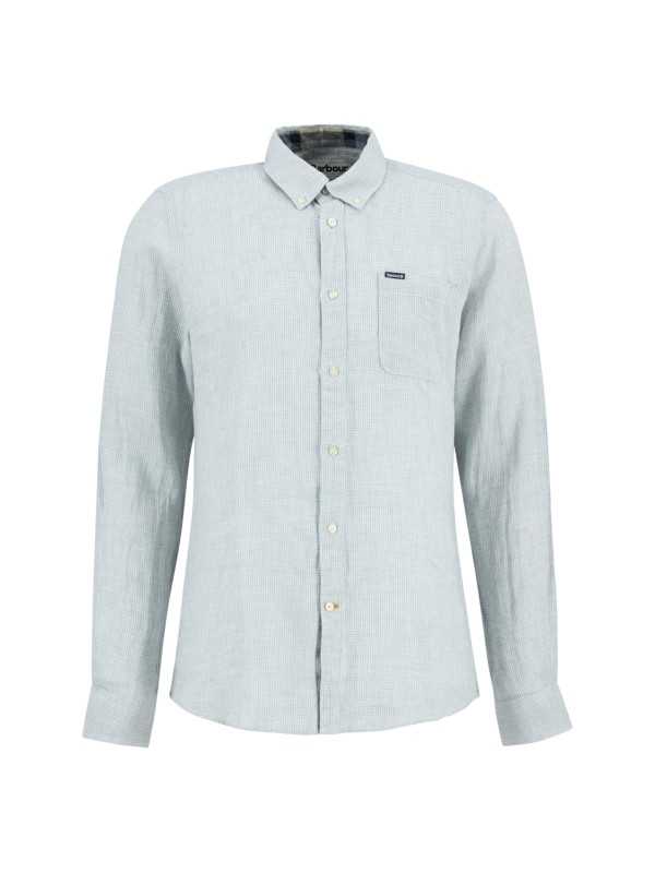 CHEMISE VICHY LIN VERT CLAIR TARTAN MSH5325 BU64 BARBOUR HOMME boutique Strasbourg