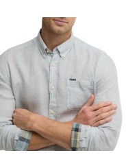 CHEMISE VICHY LIN VERT CLAIR TARTAN MSH5325 BU64 BARBOUR HOMME boutique Strasbourg poignet