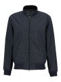 BLOUSON COURT ROYSTON WAX NAVY COL VELOURS COGNAC MWX1350 NY51 BARBOUR HOMME vue