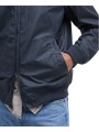 BLOUSON COURT ROYSTON WAX NAVY COL VELOURS COGNAC MWX1350 NY51 BARBOUR HOMME poche