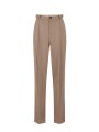 PANTALON PINCES TAUPE ARGILLA VISCOSE PA 176 6338 229 ELISABETA FRANCHI FEMME FASHION DESIGNER STRASBOURG solo