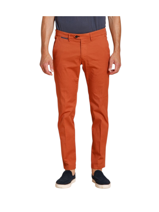 Chino Torino couleur ocean terracota collection Mason's 9PN2R 9673N1 ME303 418 Homme mode concept store Strasbourg face