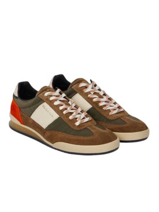 BASKETS DOVER NYLON VERT SUEDE CAFE ORANGE M2S DVR97 UNYL 63 PAUL SMITH HOMME Strasbourg duo