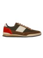 BASKETS DOVER NYLON VERT SUEDE CAFE ORANGE M2S DVR97 UNYL 63 PAUL SMITH HOMME Strasbourg profil