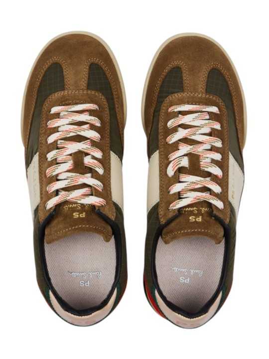 BASKETS DOVER NYLON VERT SUEDE CAFE ORANGE M2S DVR97 UNYL 63 PAUL SMITH HOMME Strasbourg dessus