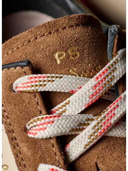 BASKETS DOVER NYLON VERT SUEDE CAFE ORANGE M2S DVR97 UNYL 63 PAUL SMITH HOMME Strasbourg détail1 lacets
