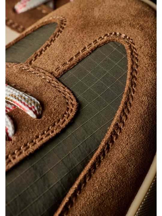 BASKETS DOVER NYLON VERT SUEDE CAFE ORANGE M2S DVR97 UNYL 63 PAUL SMITH HOMME Strasbourg détail1 bout