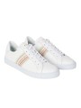SNEAKERS CUIR BLANC FINES RAYURES BAYA HANSEN M1S HAN77 MMOLV 01 PAUL SMITH HOMME boutique duo