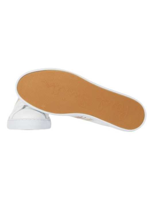 SNEAKERS CUIR BLANC FINES RAYURES BAYA HANSEN M1S HAN77 MMOLV 01 PAUL SMITH HOMME boutique semelle