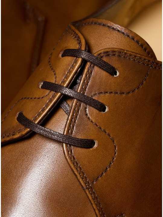 SOULIERS DERBY BOUT CARRE CUIR NOISETTE SHERINDAN M1S SHR02 UCLF 62 PAUL SMITH Homme Strasbourg boutique lacets