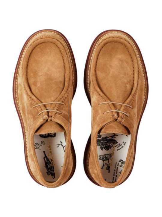 DERBYS SUEDE TAN BIG SEMELLE GOMME CONNOR M1S CNR01 USUE 62 PAUL SMITH HOMME Strasbourg dessus