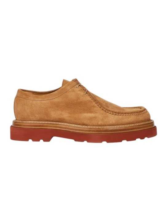 DERBYS SUEDE TAN BIG SEMELLE GOMME CONNOR M1S CNR01 USUE 62 PAUL SMITH HOMME Strasbourg profil