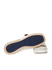 Mocassins Chanay cuir blanc franges souple W1A SCAA01 ULEA 02 Paul Smith femme chaussures Strasbourg boutique semelle