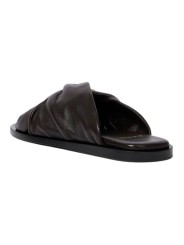 MULES ENTREDOIGT BLOUCLE DORE CUIR NOUE CHOCO W1S LRH02 ULEA 69 PAUL SMIth femme shoes arr