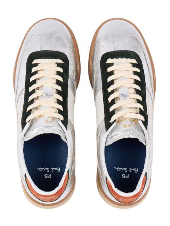SNEAKERS DOVER METALISE SILVER ORANGE W1S DVR09 PLEA 28 PAUL SMITH FEMME baskets dessus