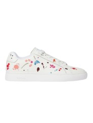 SNEAKERS LAPIN CUIR BLANC BORDERIES MULTI W1S LPN09 ULEA 01 PAUL SMITH FEMME basket profil