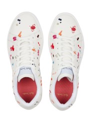 SNEAKERS LAPIN CUIR BLANC BORDERIES MULTI W1S LPN09 ULEA 01 PAUL SMITH FEMME basket dessus