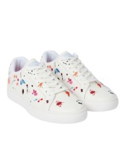 SNEAKERS LAPIN CUIR BLANC BORDERIES MULTI W1S LPN09 ULEA 01 PAUL SMITH FEMME basket duo