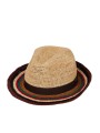 CHAPEAU RAFIA NATUREL BORD RAYE MULTI M1A 930A P521 62 PAUL SMITH HOMME hat Strasbourg shop vue