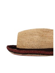 CHAPEAU RAFIA NATUREL BORD RAYE MULTI M1A 930A P521 62 PAUL SMITH HOMME hat Strasbourg shop back