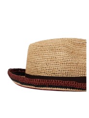 CHAPEAU RAFIA NATUREL BORD RAYE MULTI M1A 930A P521 62 PAUL SMITH HOMME hat Strasbourg shop arr