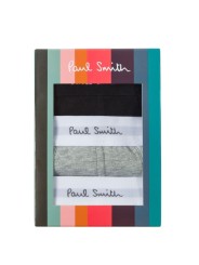PACK CALECONS UNIS BLANC GRIS NOIR M1A 914 M3PKA 1A PAUL SMITH HOMME slip boite