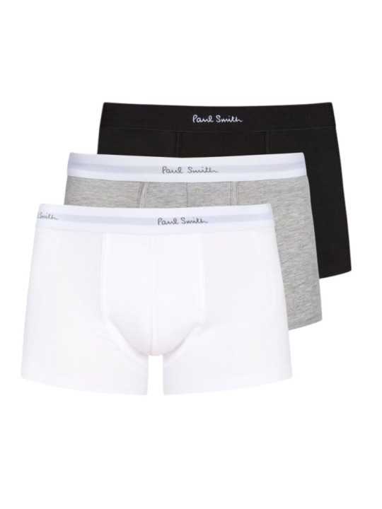 PACK CALECONS UNIS BLANC GRIS NOIR M1A 914 M3PKA 1A PAUL SMITH HOMME slip trois