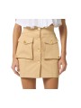 JUPE COTON CAMEL CAMMELLO POCHES PLAQUEES GO 169 6334 470 Elisabetta Franchi femme fashion concept face