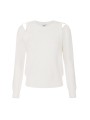 PULL DEBARDEUR MANCHES LONGUES VISCOSE ECRU AVORIO MK 98S 101 360 Elisabetta Franchi femme Strasbourg Boutique solo