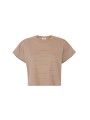 SWEAT MANCHES COURTE MESSAGES TAUPE ARGILLA MA 73D 10638 229 Elisabetta Franchi femme fashion concept solo