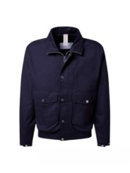 BLOUSON TECHNO POLY COTON NAVY MULTIPOCHES B250133 4132 6300 BALDESSARINI HOMME shop vue Strasbourg boutique